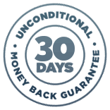30 day unconditional money back guarantee
