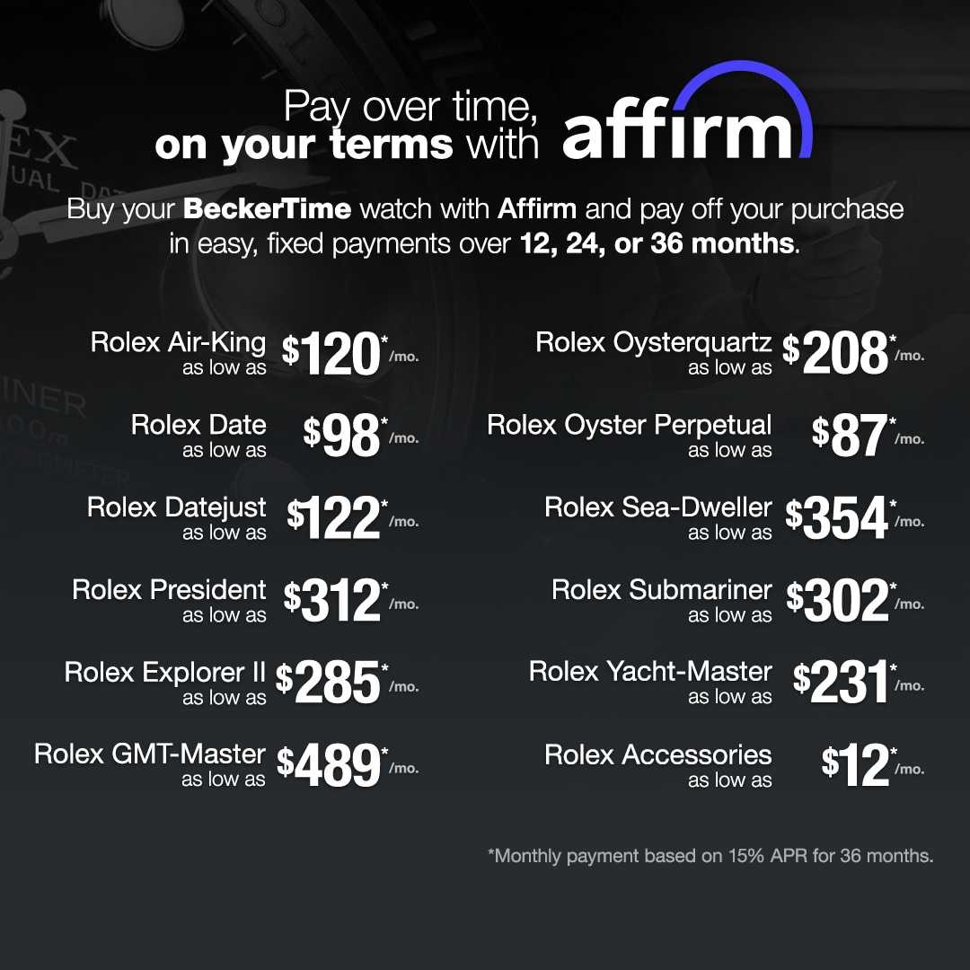 Financing Available with Affirm