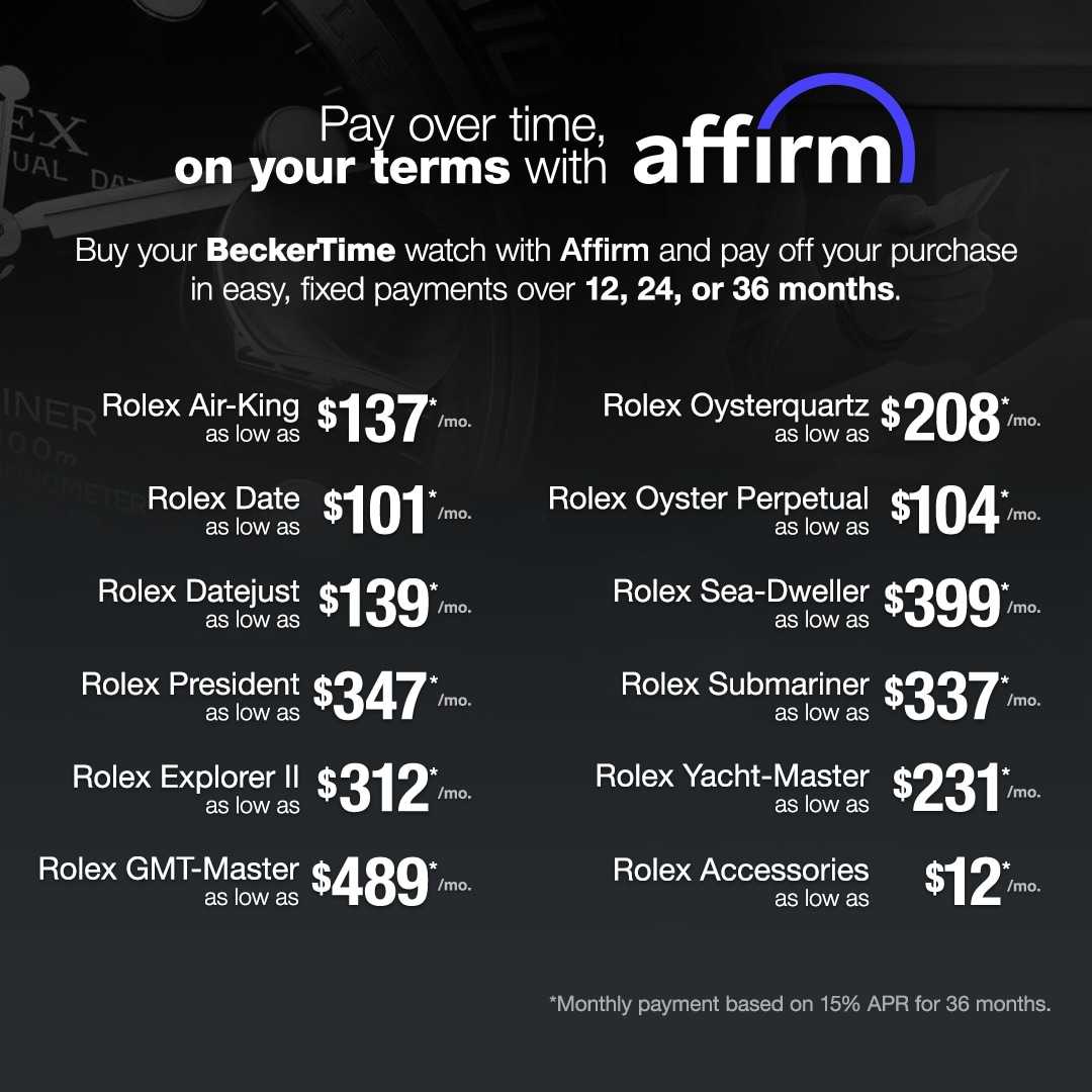 Financing Available with Affirm