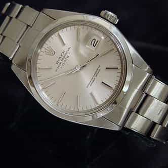 Mens Rolex Stainless Steel Date Silver  1500 (SKU 2561293DMT)