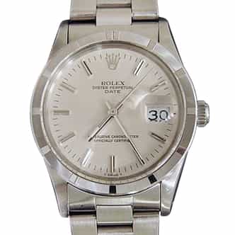 Mens Rolex Stainless Steel Date Silver  15010 (SKU 7015847MT)