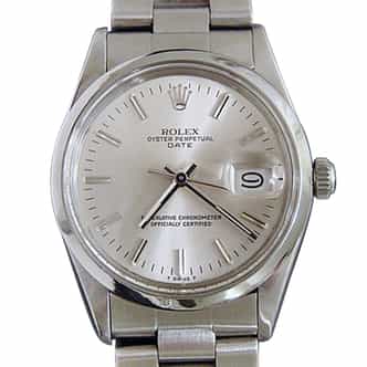 Mens Rolex Stainless Steel Date Silver  15000 (SKU 7440082MT)