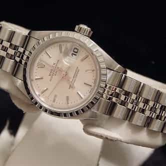 Ladies Rolex Stainless Steel Date Silver  79240 (SKU A384208MT)