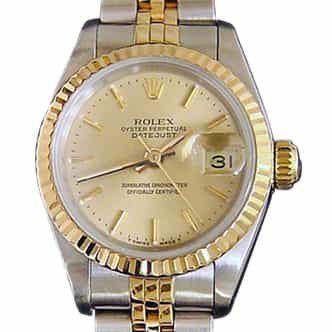 Ladies Rolex Two-Tone 18K/SS Datejust Champagne  69173 (SKU 9736931MT)