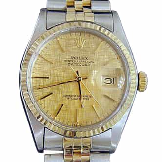 Mens Rolex Two-Tone Datejust Champagne  16013 (SKU DJ561111BCMT)