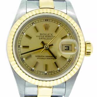 Ladies Rolex Two-Tone 18K/SS Datejust Champagne  79173 (SKU K143064MT)