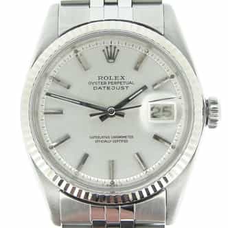 Mens Rolex Stainless Steel Datejust Silver  1601 (SKU 1599807BCMT)