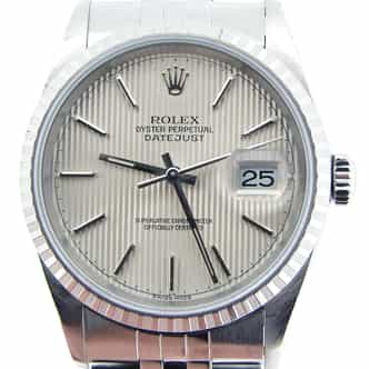 Mens Rolex Stainless Steel Datejust Silver 16220 (SKU A540330DMT)