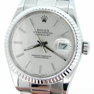 Mens Rolex Stainless Steel Datejust Silver  16234 (SKU R593123MT)