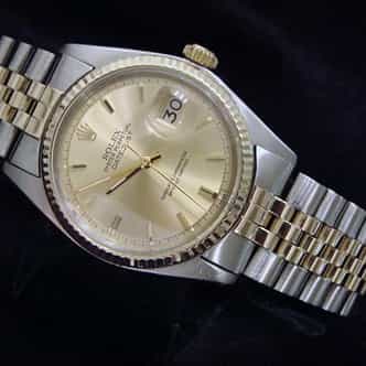 Mens Rolex Two-Tone Datejust Champagne  1601 (SKU 5054421BCMT)