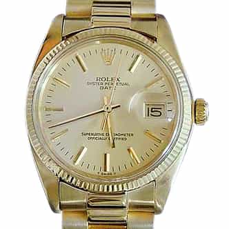 Mens Rolex 14K Yellow Gold Date Model 1503 Watch Champagne Dial (SKU 5834904BMT)