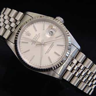 Mens Rolex Stainless Steel Datejust Silver  16234 (SKU S318855MT)
