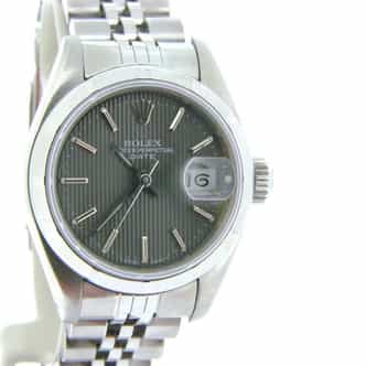 Ladies Rolex Stainless Steel Date Gray Slate  69190 (SKU R788083AMT)