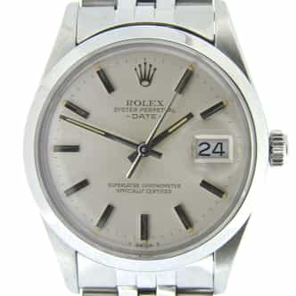 Mens Rolex Stainless Steel Date Silver  15000 (SKU 7266650NMT)