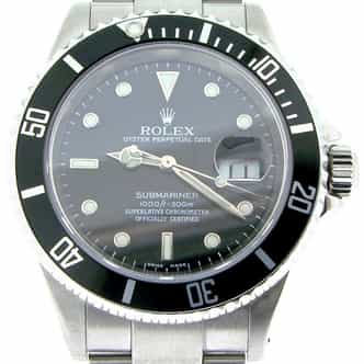Mens Rolex Stainless Steel Submariner Black  16610 (SKU P571608NNBCMT)