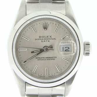Ladies Rolex Stainless Steel Date Silver  69160 (SKU U815662NMT)