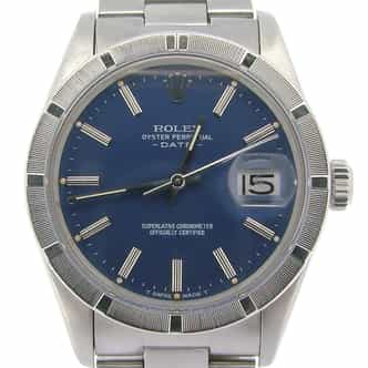 Mens Rolex Stainless Steel Date Blue  1501 (SKU 5105078NDMT)
