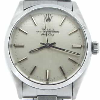 Mens Rolex Stainless Steel Air-King Silver  5500 (SKU 6099540NCMT)