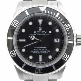 Mens Rolex Stainless Steel Sea-Dweller 16600 Watch Black (SKU A387431NBC)