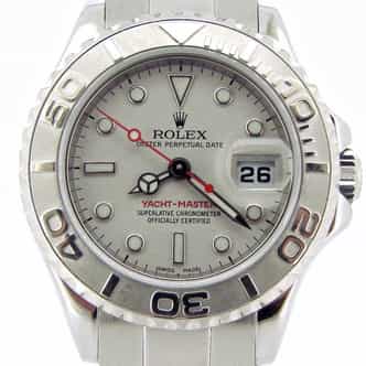 Ladies Rolex Steel and Platinum Yacht-Master Watch 169622 (SKU D499987NMT)