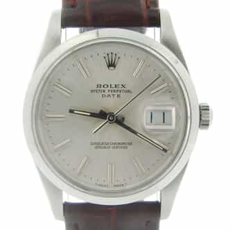 Mens Rolex Stainless Steel Date Silver  15000 (SKU 8853830NBRNMT)