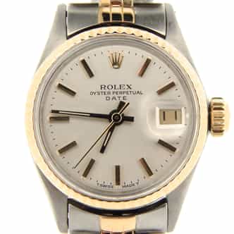 Ladies Rolex Two-Tone 14K/SS Date Silver  6517 (SKU 2161179NMT)