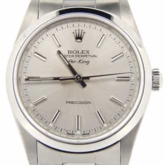 Mens Rolex Stainless Steel Air-King Silver  14000M (SKU D466616NCMT)