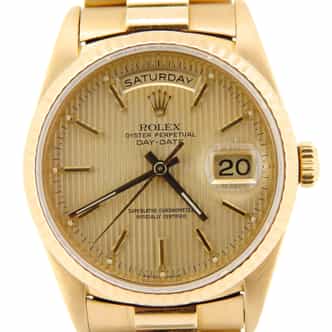 Mens Rolex 18K Gold Day-Date President Champagne  18238 (SKU W120442NMT)