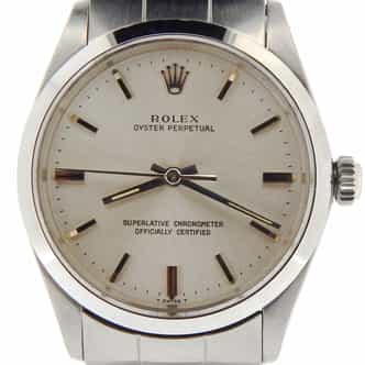 Mens Rolex Stainless Steel Oyster Perpetual Silver  1002 (SKU 1676732NNCMT)
