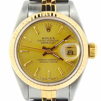 Ladies Rolex Two-Tone 18K/SS Datejust Champagne  69173 (SKU L897614NMT)