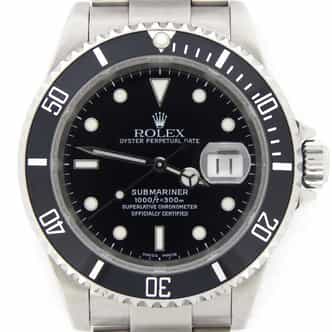 Mens Rolex Stainless Steel Submariner Black  16610 (SKU K386772NNBCMT)