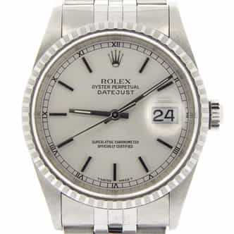 Mens Rolex Stainless Steel Datejust Silver  16220 (SKU A710224NDMT)