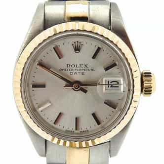 Ladies Rolex Two-Tone 14K/SS Date Silver  6917 (SKU 6723202NMT)