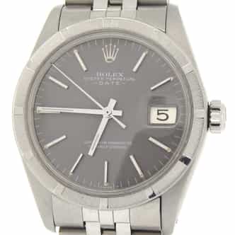 Mens Rolex Stainless Steel Date Watch 1501 with Slate Gray Dial (SKU 3914142MT)