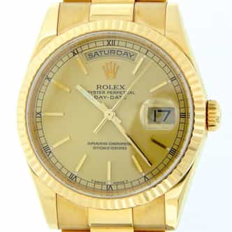 Mens Rolex 18K Gold Day Date President Champagne  118238 (SKU K780777MT)