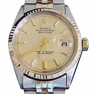 Mens Rolex Two-Tone Datejust Champagne 1601 (SKU 2384300MT)