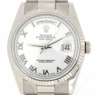 Mens Rolex 18K Gold Day-Date President White Roman 118239 (SKU F745919MT)