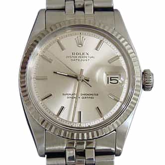 Mens Rolex Stainless Steel Datejust Silver  1601 (SKU 3401184BCMT)