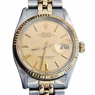 Mens Rolex Two-Tone 14K/SS Datejust Champagne  1601 (SKU 1811111MT)