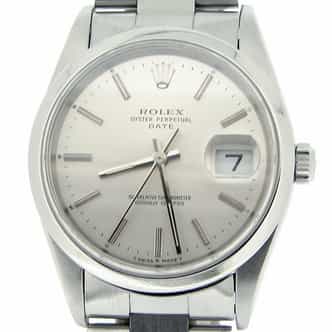 Mens Rolex Stainless Steel Date Silver  15200 (SKU X843588)