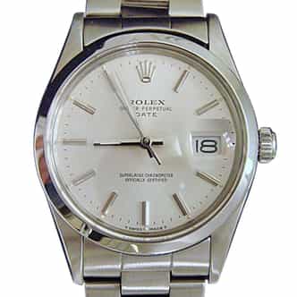 Mens Rolex Stainless Steel Date Silver  15000 (SKU 7075968MT)