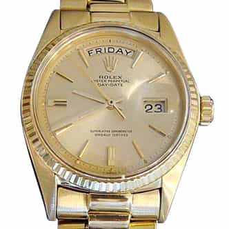 Mens Rolex 18K Gold Day-Date President Champagne  1803 (SKU 41386416321XMT)