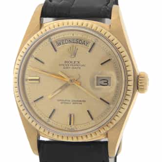 Mens Rolex 18K Gold Day-Date Watch with Champagne Dial 1803 (SKU 3594606NMT)