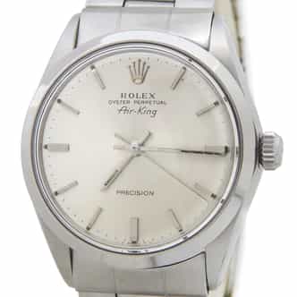 Mens Rolex Stainless Steel Air-King 5500 Silver (SKU 1828364AMT)