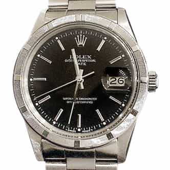 Mens Rolex Stainless Steel Date Silver 15010 (SKU 229MT)
