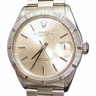 Mens Rolex Stainless Steel Date Silver 15010 (SKU 420AMT)