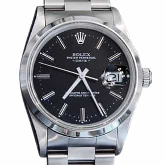 Mens Rolex Stainless Steel Date Black 15200 (SKU 869AMT)