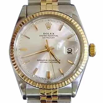 Rolex Datejust Mens 2Tone Gold Stainless Steel Watch with Silver Dial 1601 (SKU B2092262BCMT)