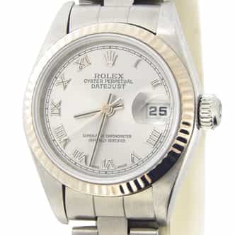 Ladies Rolex Stainless Steel Datejust Watch 79174 Silver Roman Dial (SKU F550974AMT)