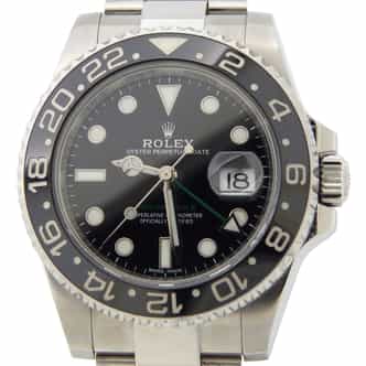 Mens Rolex Stainless Steel 116710 GMT Master II Watch Black (SKU 0G88E618AMT)